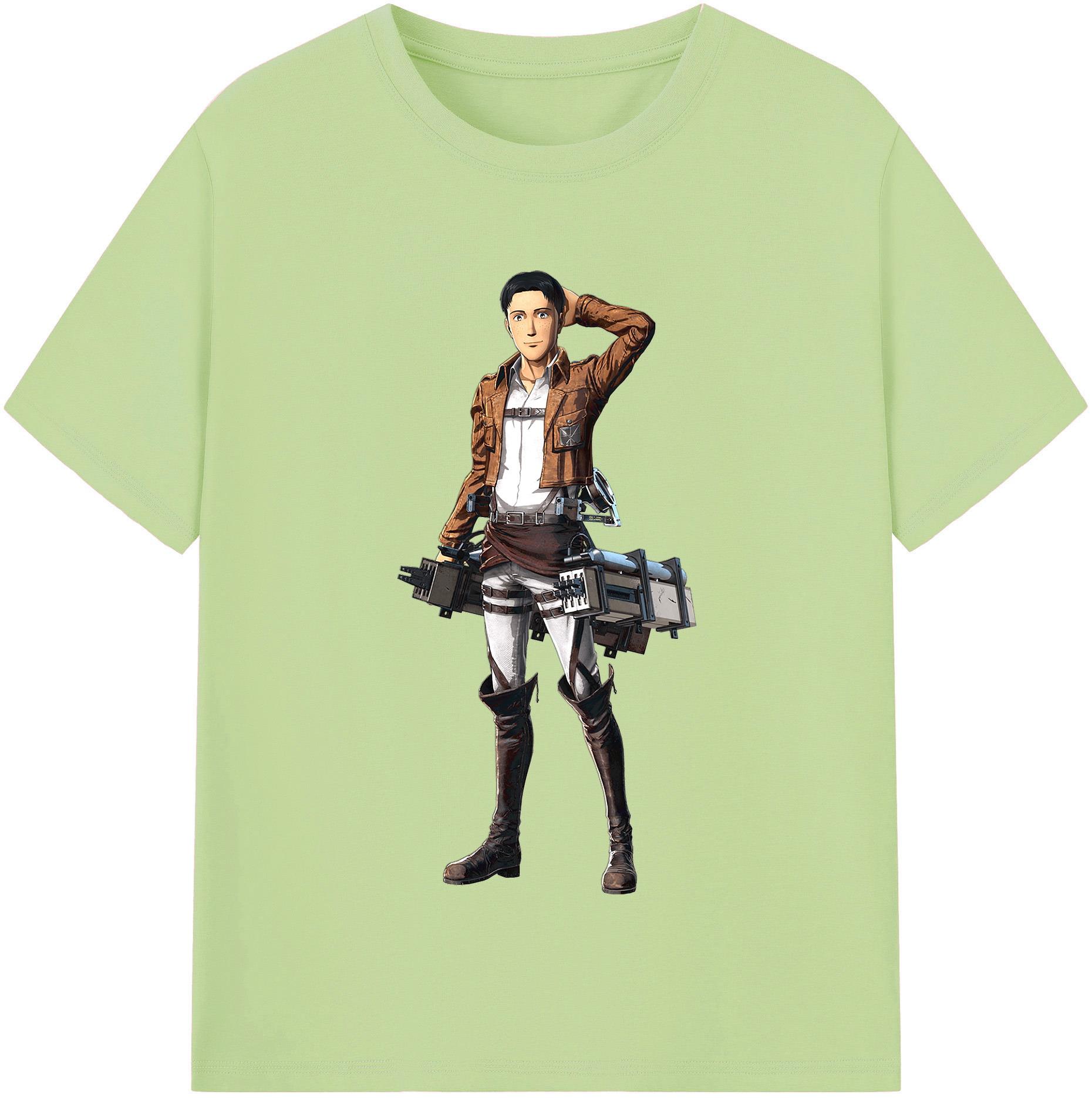 （画像用） 進撃の巨人 Attack on Titan 綿100％半袖Tシャツ（フロントプリント）